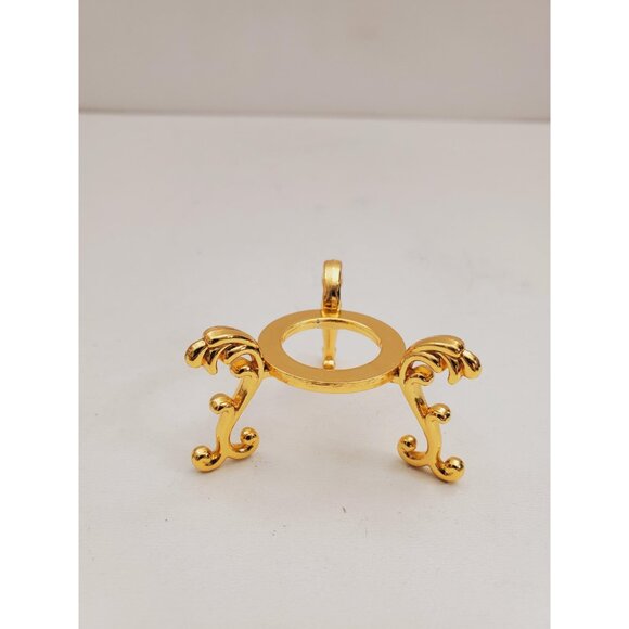 metal display stand for egg, mineral, orb or crystal ball, egg stand, crystal - Picture 2 of 10